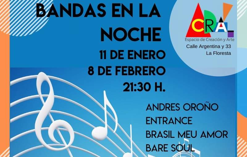 bandas en la noche