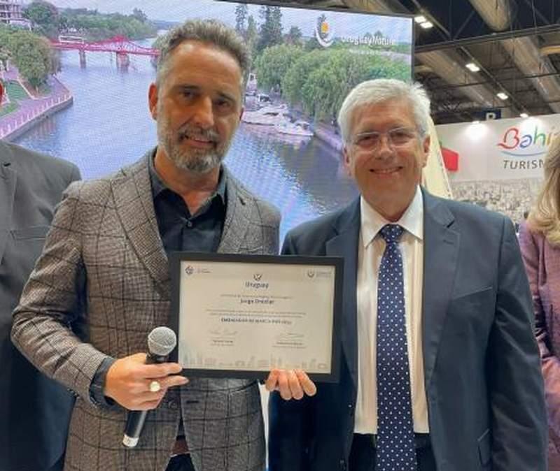 Ministro de Turismo Tabaré Viera y Jorge Drexler